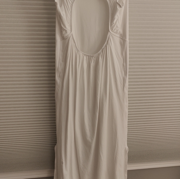 White athleisure dress - Picture 2 of 3